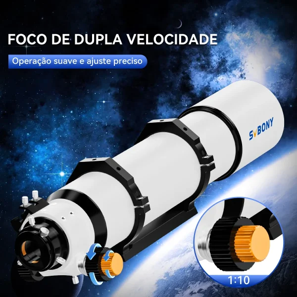 Focalizador de dupla velocidade do telescópio SVBONY SV48P