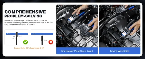 Localização de curto e de circuito aberto com o V200PRO