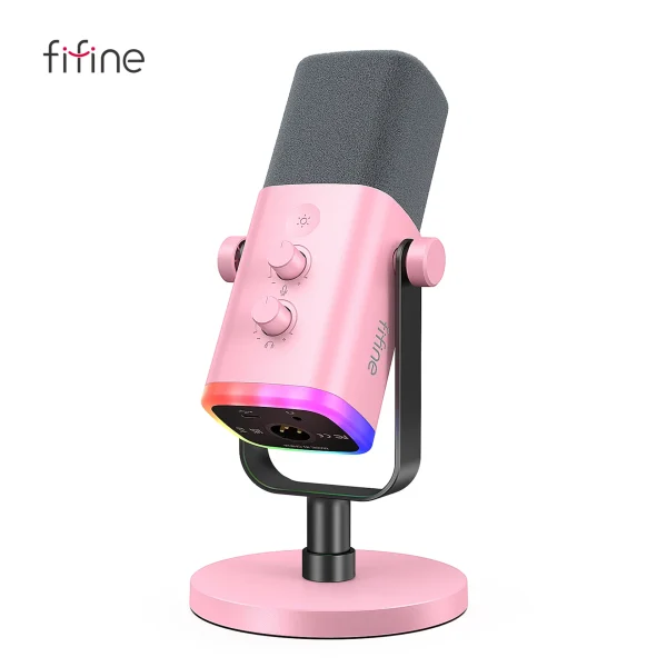Microfone FIFINE AM8 rosa