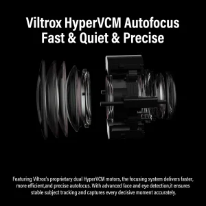 Foco automático HyperVCM da Viltrox 85mm F1.4 PRO