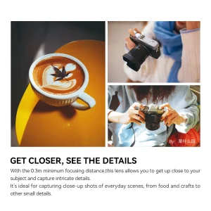 Foco de perto para fotografar detalhes