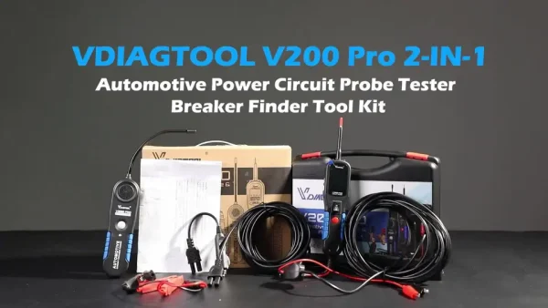 Kit VDIAGTOOL V200PRO: sonda, localizador de curto e acessórios