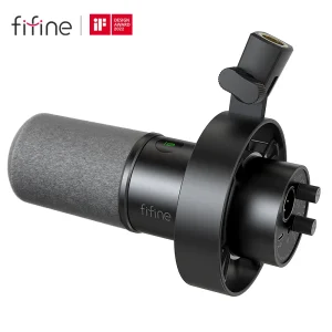 Microfone dinâmico FIFINE K688 USB-C e XLR