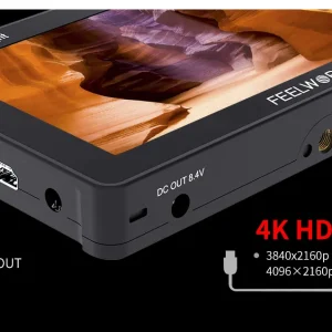 Entrada e saída HDMI 4K do FEELWORLD F5 PROX