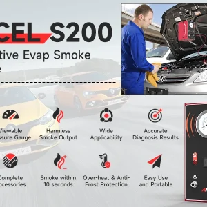 Máquina de fumaça automotiva ANCEL S200 e seus recursos