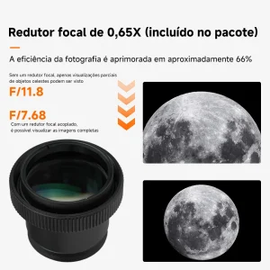Redutor focal de 0,65x que acompanha o SVBONY MK127