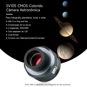 SV105, câmera astronômica colorida para Lua e planetas