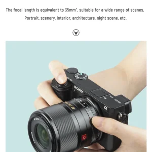 Lente Viltrox F1.4 feita para o encaixe Sony E