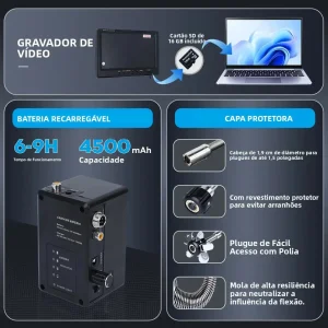 Bateria recarregável da câmera de inspeção WENQUIX