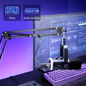 Conexão XLR do microfone FIFINE AM8T