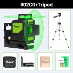 Nível a laser Huepar 902CG com tripé, base magnética, estojo, alvo e pilhas