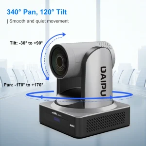 Câmera PTZ DAIPU VX60-20 com giro de 340° e inclinação de 120°