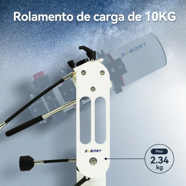 Capacidade de carga de 10 kg da montagem SVBONY SV225