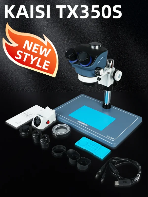 Kit do microscópio trinocular Kaisi TX-350S