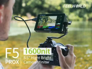 Monitor de câmera FEELWORLD F5 PROX de 5,5 polegadas e 1600 nits