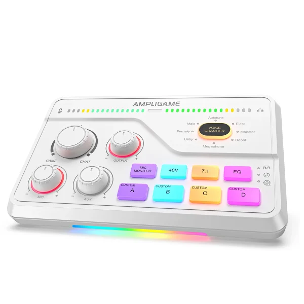 Mixer de áudio FIFINE AmpliGame SC8 branco