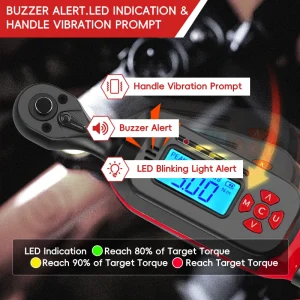 Aviso por LEDs, bipe e vibração no cabo do MoveCrab