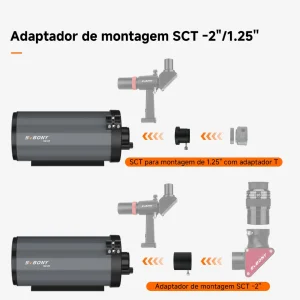 Adaptadores SCT para 2 e 1,25 polegada do SVBONY MK127