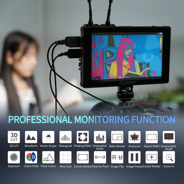 Funções de monitoramento profissional do F7 PLUS