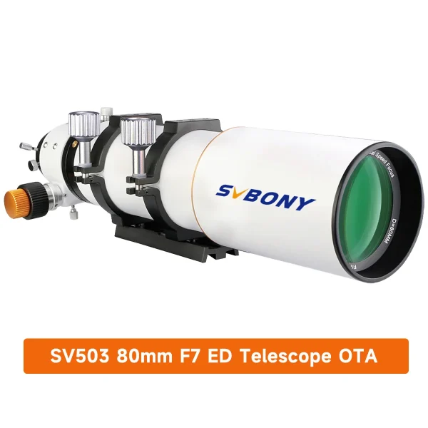 Telescópio refrator ED SVBONY SV503 de 80 mm F7