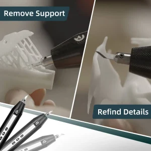Remoção de suportes e acabamento de peças impressas em 3D