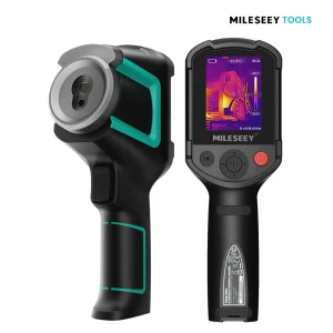 Câmera térmica Mileseey TR20 PRO vista de frente e de trás