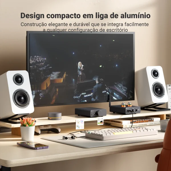 Tamanho compacto do Fosi Audio Q6