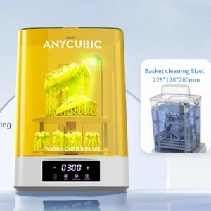 Medidas de lavagem e de cura do ANYCUBIC Wash & Cure 3 Plus