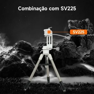 Montagem SVBONY SV225 instalada no tripé SV225T
