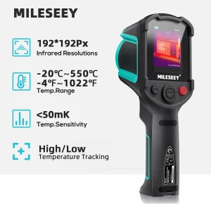 Câmera térmica portátil Mileseey TR10 com resolução 192x192