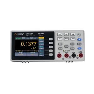 Painel do OWON XDM1041 com tela colorida de 3,5 polegadas