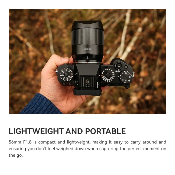 TTArtisan 56mm F1.8 leve e fácil de levar