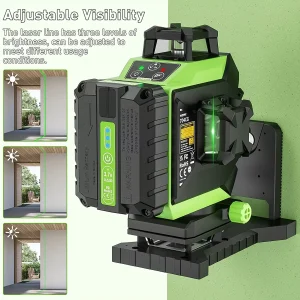Nível a laser verde Huepar 704CG 4D de 16 linhas