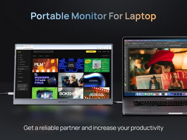 ARZOPA Z1FC como segunda tela do notebook