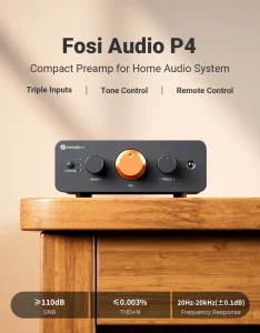 Pré-amplificador hi-fi Fosi Audio P4