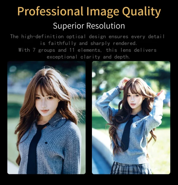 Nitidez da Meike 85mm F1.8 SE II, com 11 elementos em 7 grupos