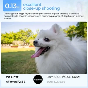 Foto de perto com a Viltrox 9mm, que foca a partir de 0,13 m