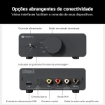 Entradas e saídas do DAC Fosi Audio Q6