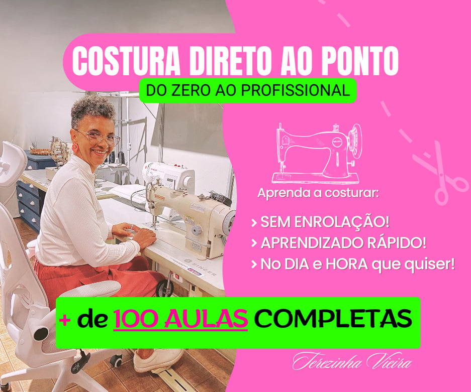 Curso Costura Direto ao Ponto, de Terezinha Vieira