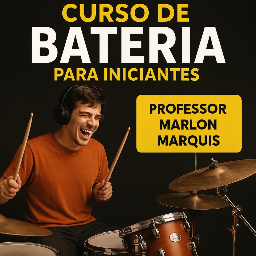 Curso Baterista do Zero, de Marlon Marquis