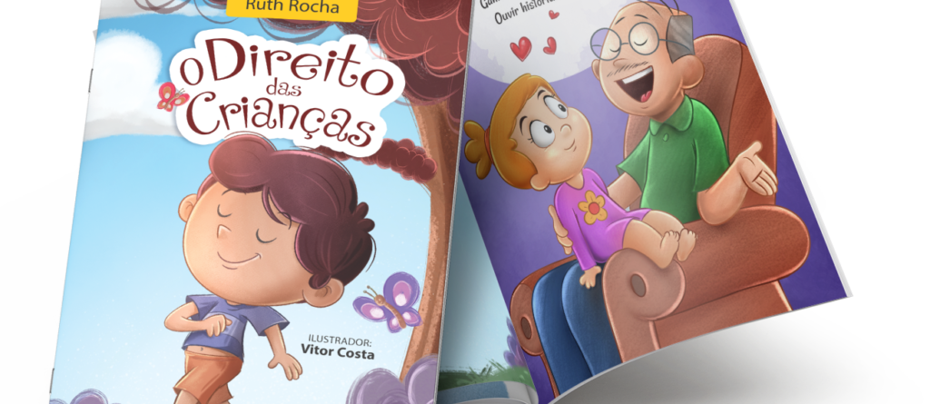 Livro infantil ilustrado por Vitor Costa, professor do curso de ilustração de livros infantis