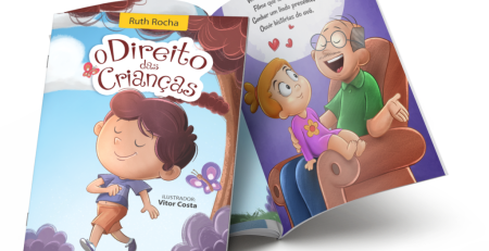 Livro infantil ilustrado por Vitor Costa, professor do curso de ilustração de livros infantis
