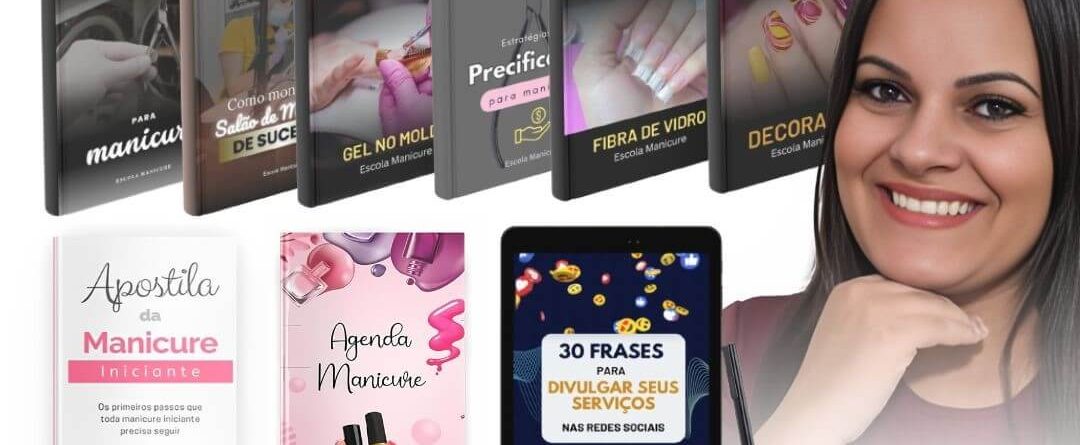Opção VIP do curso de cutilagem da Escola Manicure, com apostilas de manicure e biossegurança
