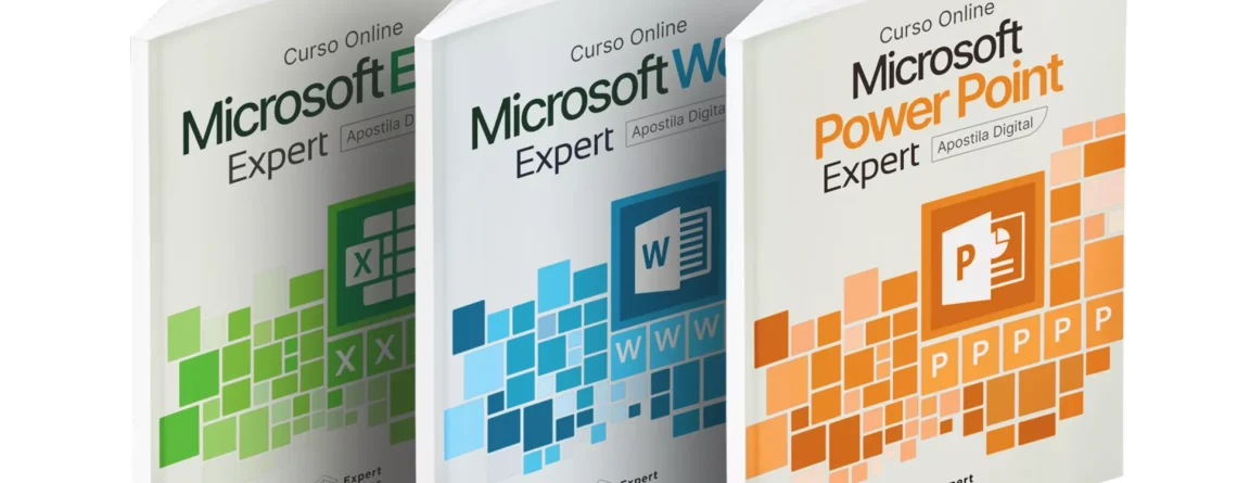 Apostilas de Excel, Word e PowerPoint da Formação Pacote Office da Expert Cursos