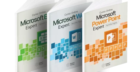 Apostilas de Excel, Word e PowerPoint da Formação Pacote Office da Expert Cursos