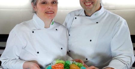 Wellison e Fernanda Breder, professores do Curso de Sushi Online
