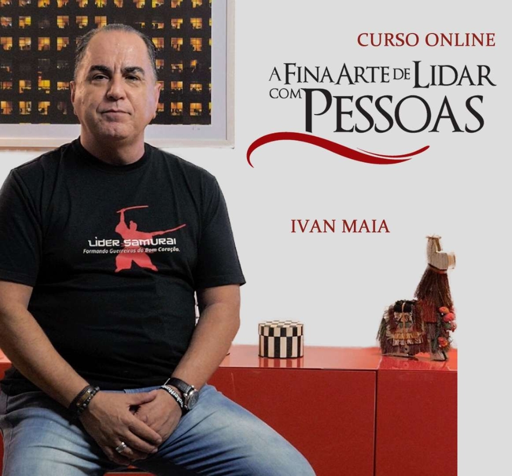 Ivan Maia na capa do curso on-line A Fina Arte de Lidar com Pessoas