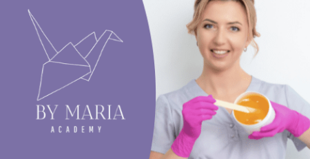 Depiladora com cera e espátula, imagem da By Maria Academy, escola do curso Depiladora Profissional