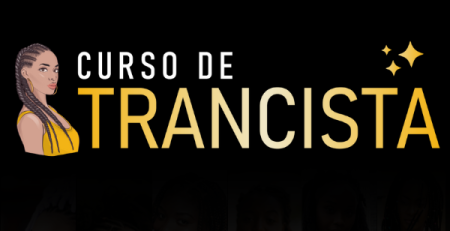 Capa do Curso de Trancista, com ilustração de mulher com tranças