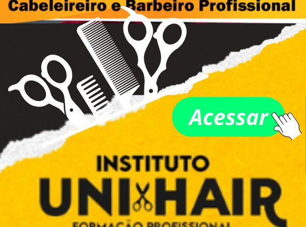 Curso de Instrutor de Cabeleireiro e Barbeiro Profissional, do Instituto Uni-Hair